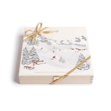 Winter Wonder Wooden Boite, 25 pcs